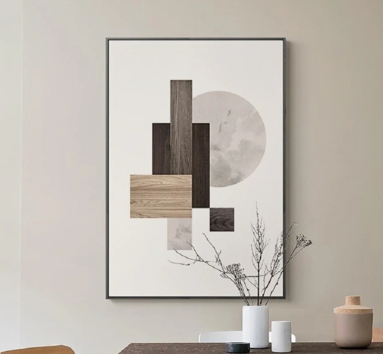 Abstract art wall decor
